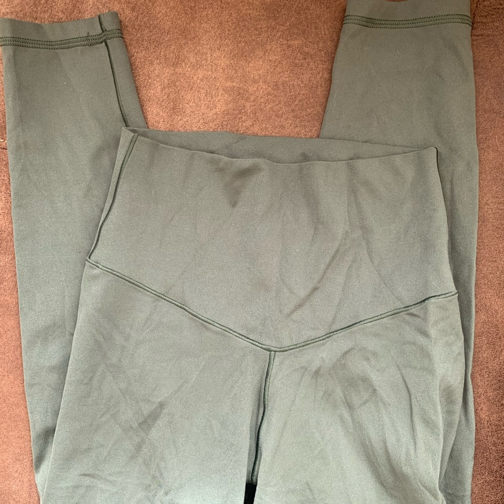 aerie offline leggings xs olive color
